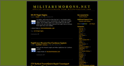 Desktop Screenshot of militarymorons.net