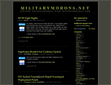 Tablet Screenshot of militarymorons.net
